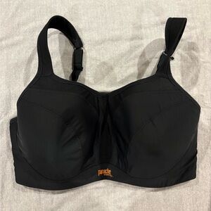 Panache Full-Busted Underwire Sports Bra Black 36G
